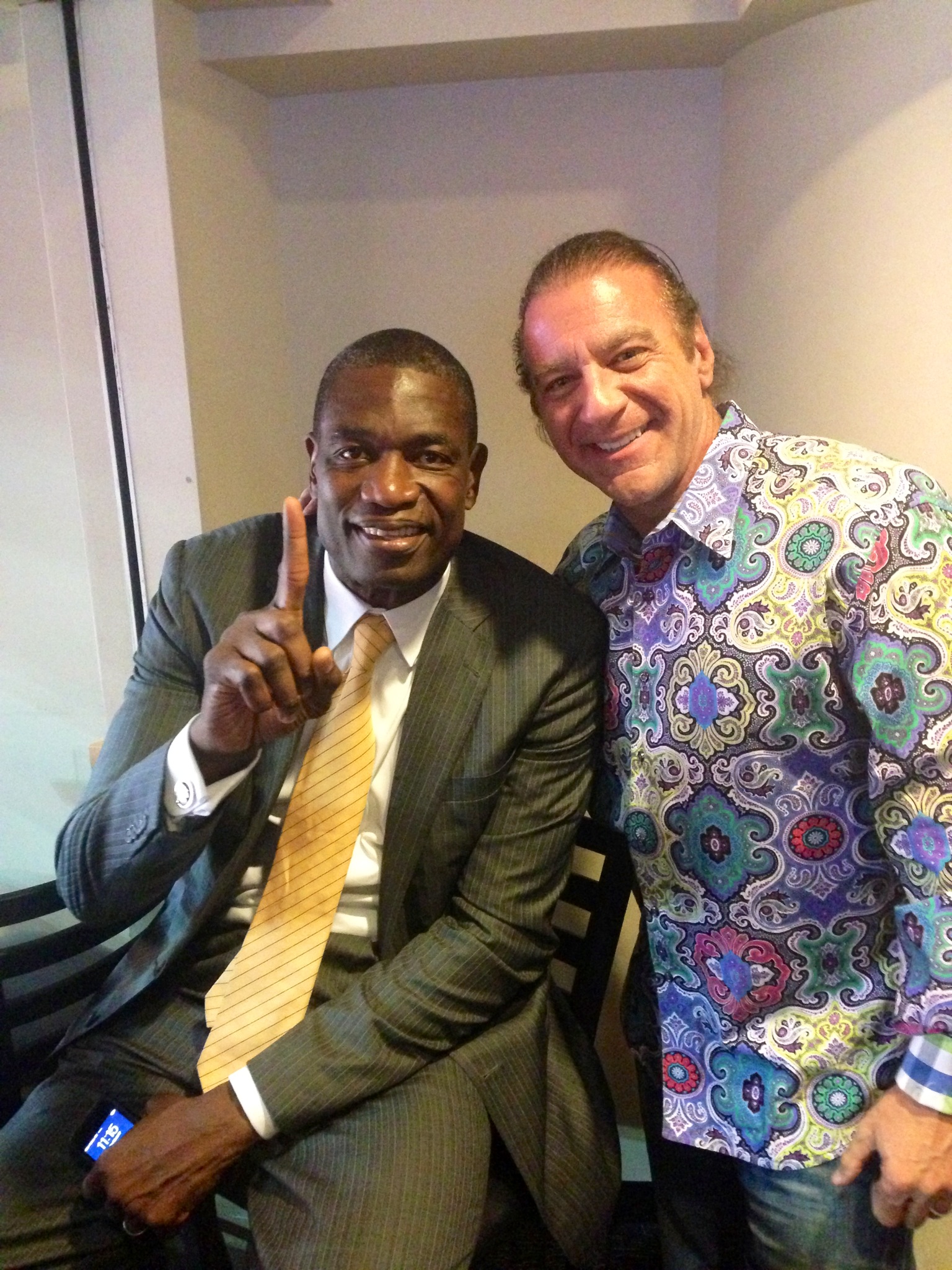 Mark and Mutombo Photo