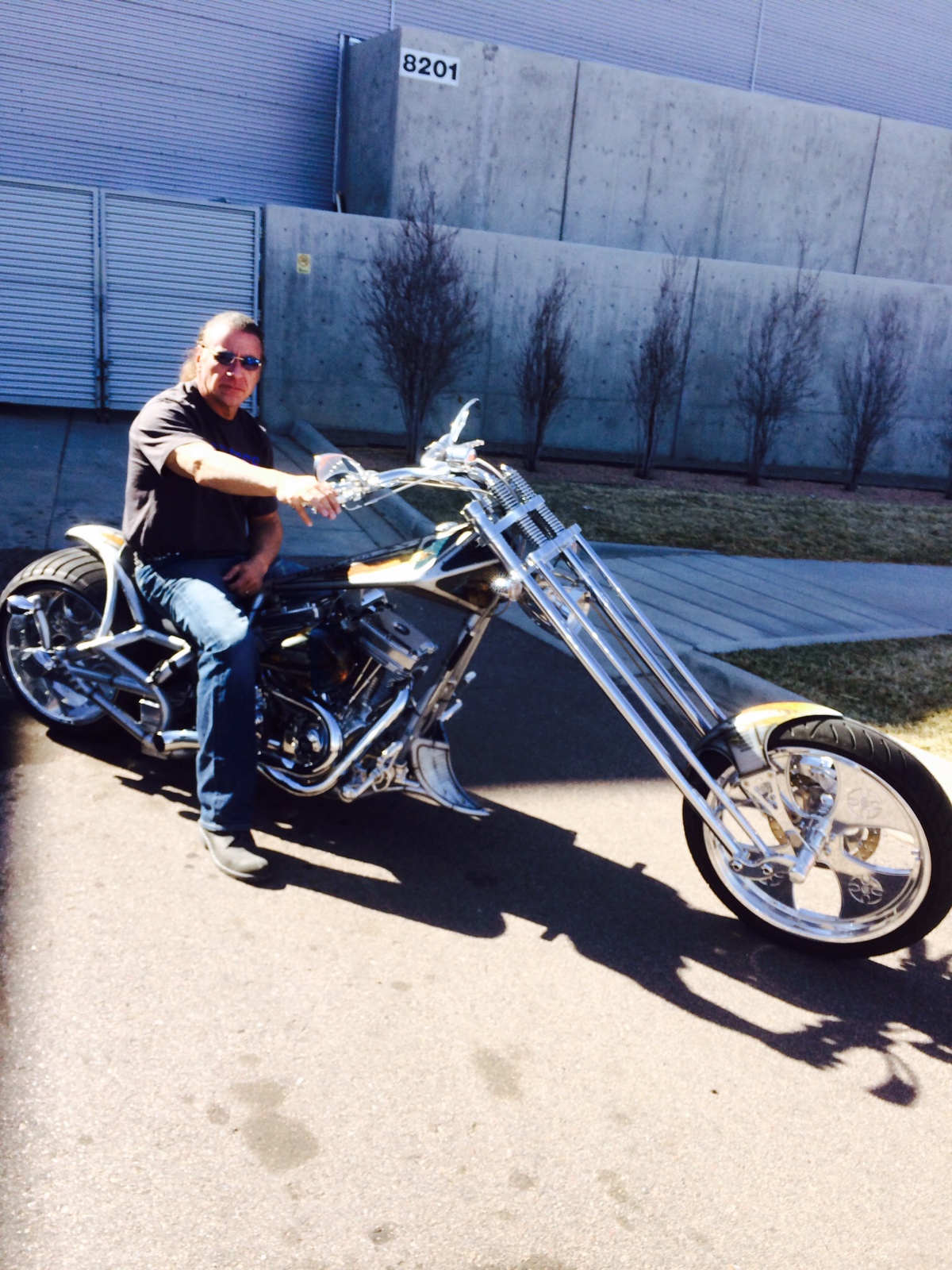 Mark on Chopper Photo